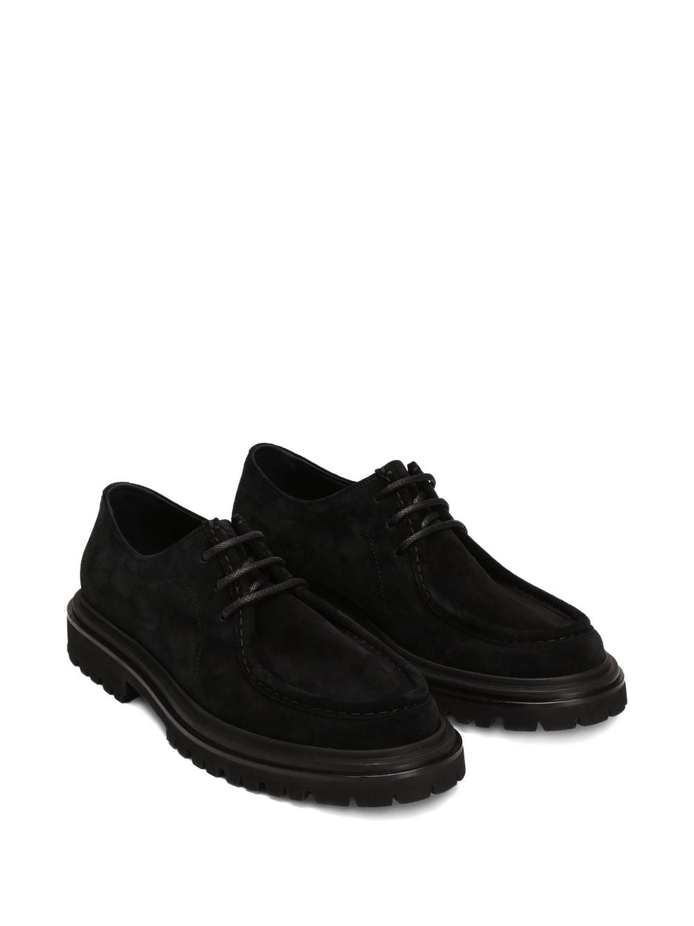 DOLCE & GABBANA Suede Lace-Up Shoes for Men - FW25 Collection