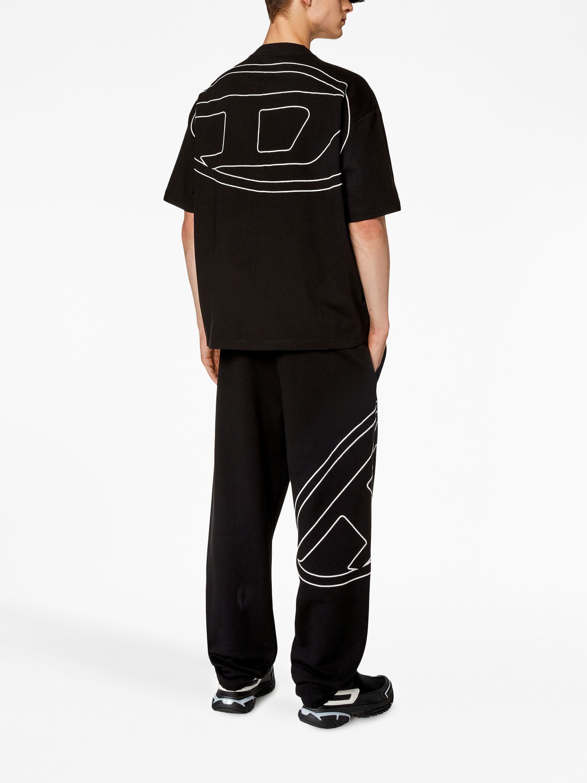 DIESEL Men's Loose Fit T-Shirt with Mini Logo - Size L