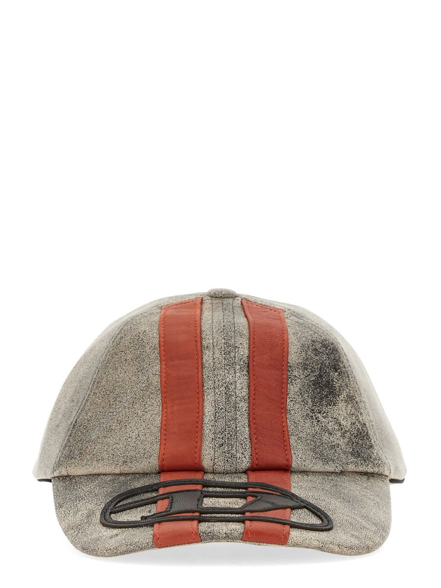 DIESEL Classic Baseball Hat with Sport Stripes