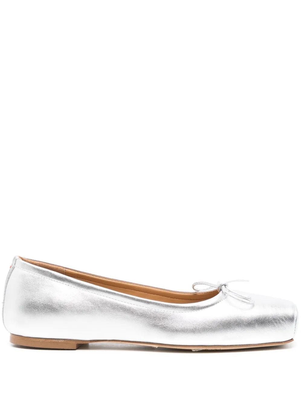 AEYDE Laminated Nappa Leather Moccasins for Women