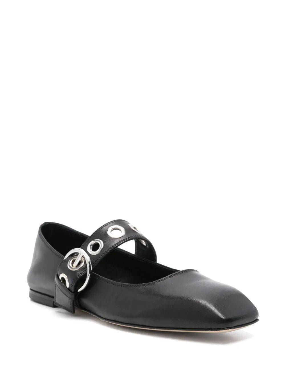 AEYDE Eyelet Nappa Leather Ballerina Flats
