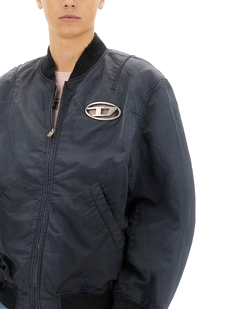 DIESEL Classic Cotton Bomber Jacket - Size 48