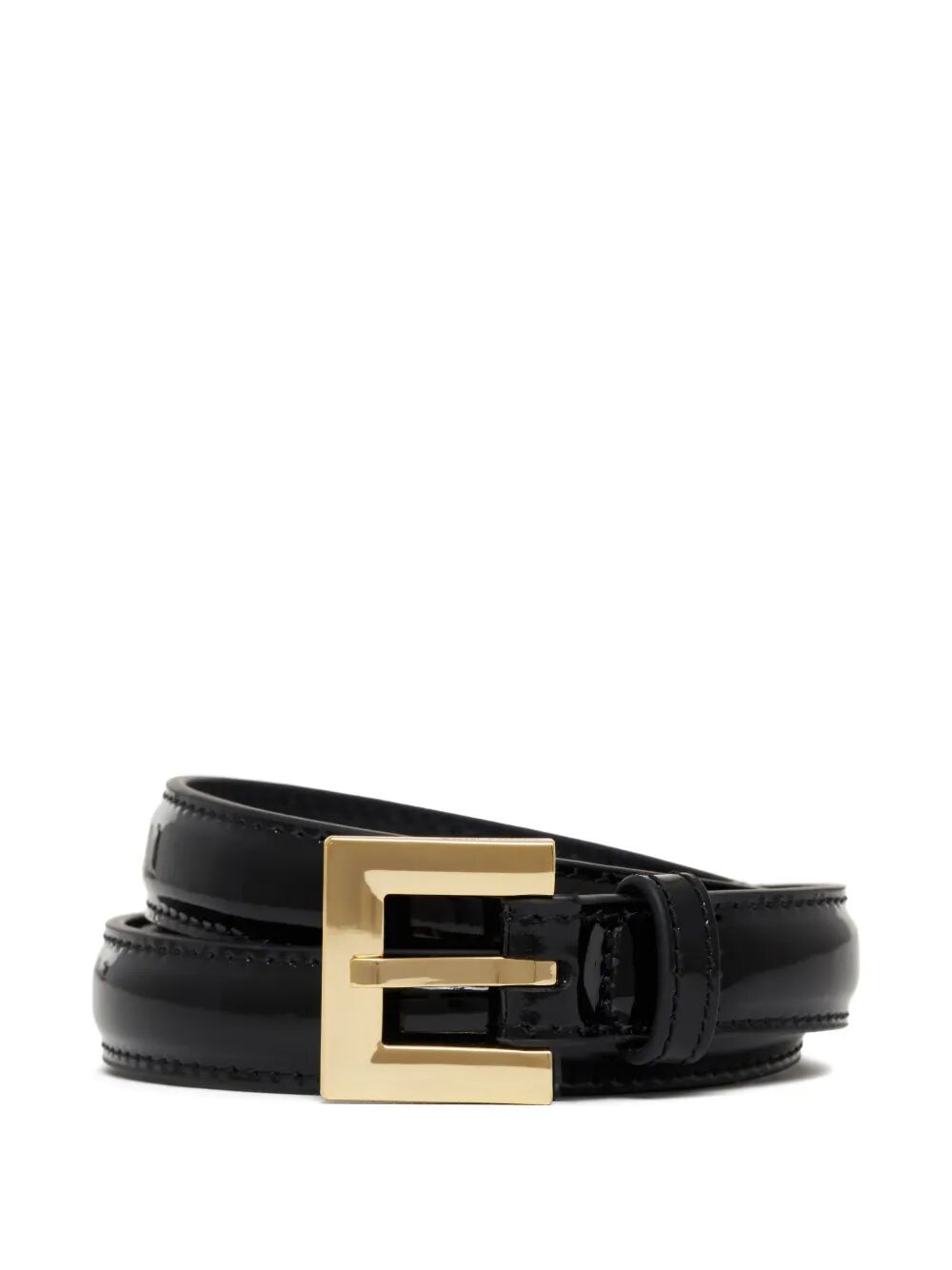 ANINE BING Mini Patent Leather Belt