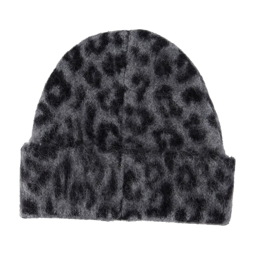 ANINE BING Chic Leopard Print Women’s Beanie