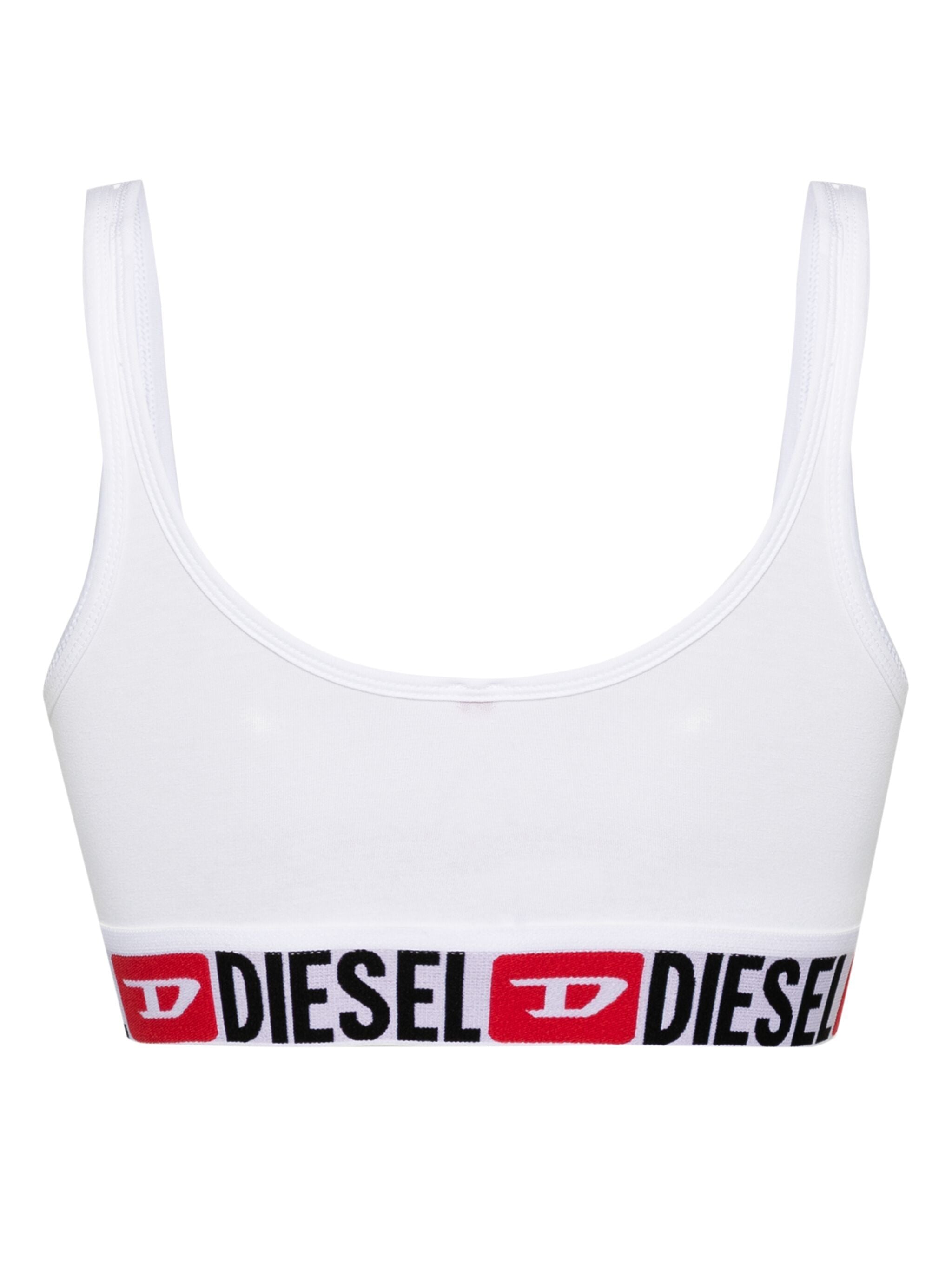 DIESEL Soft Cup Ribbed Stretch Cotton Bra - Size S