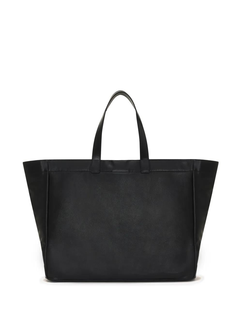 ANINE BING Large Faux Leather Tote Handbag