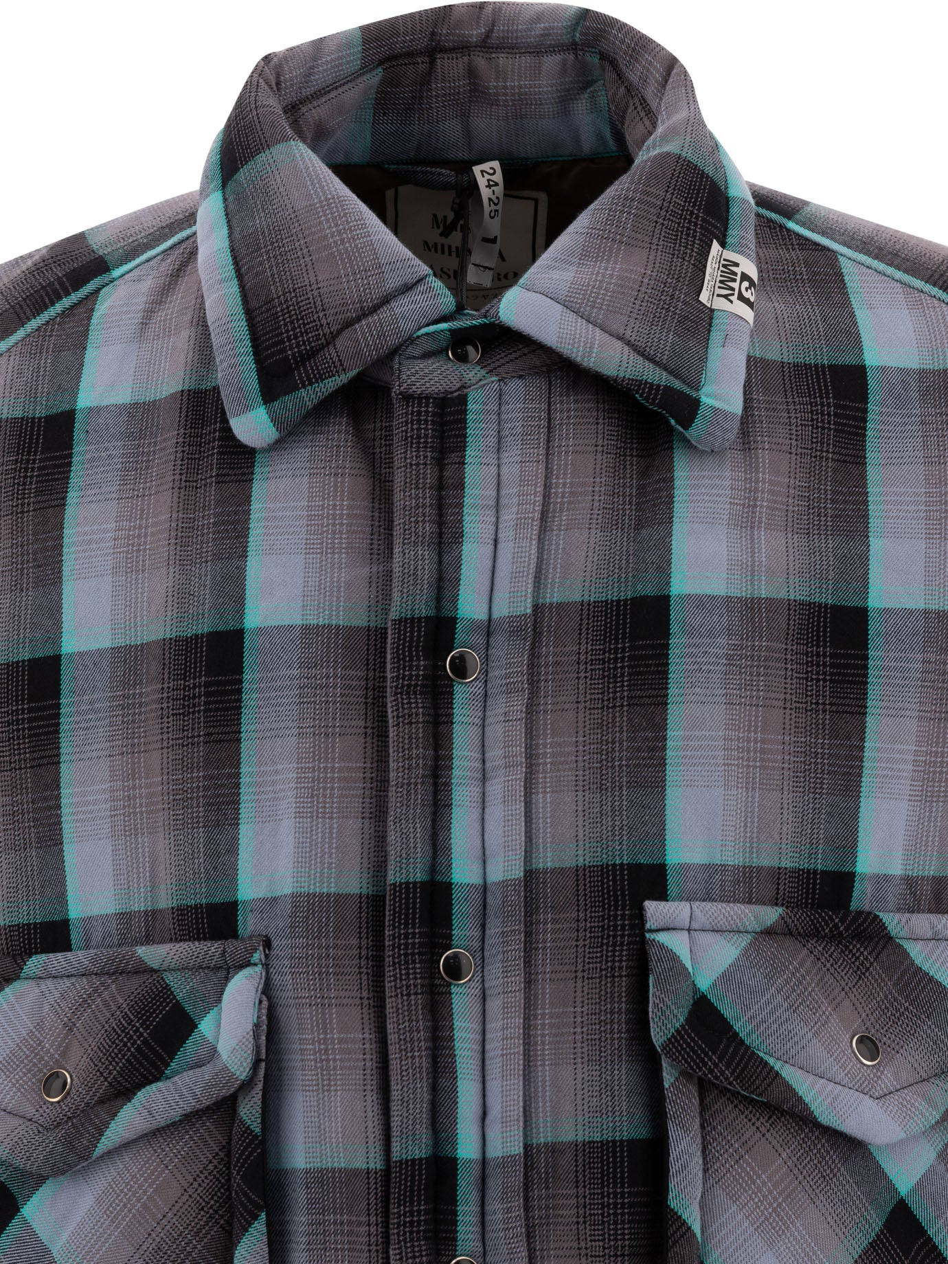 MAISON MIHARA YASUHIRO Oversized Padded Check Overshirt