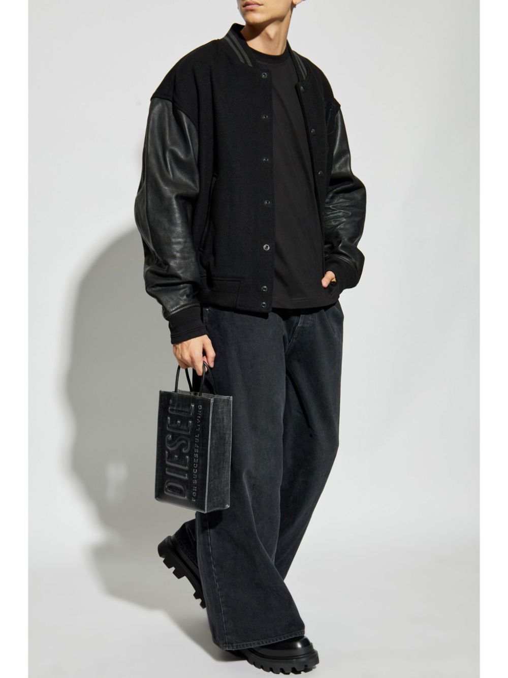 DIESEL Mini Nyman Leather Jacket for Men