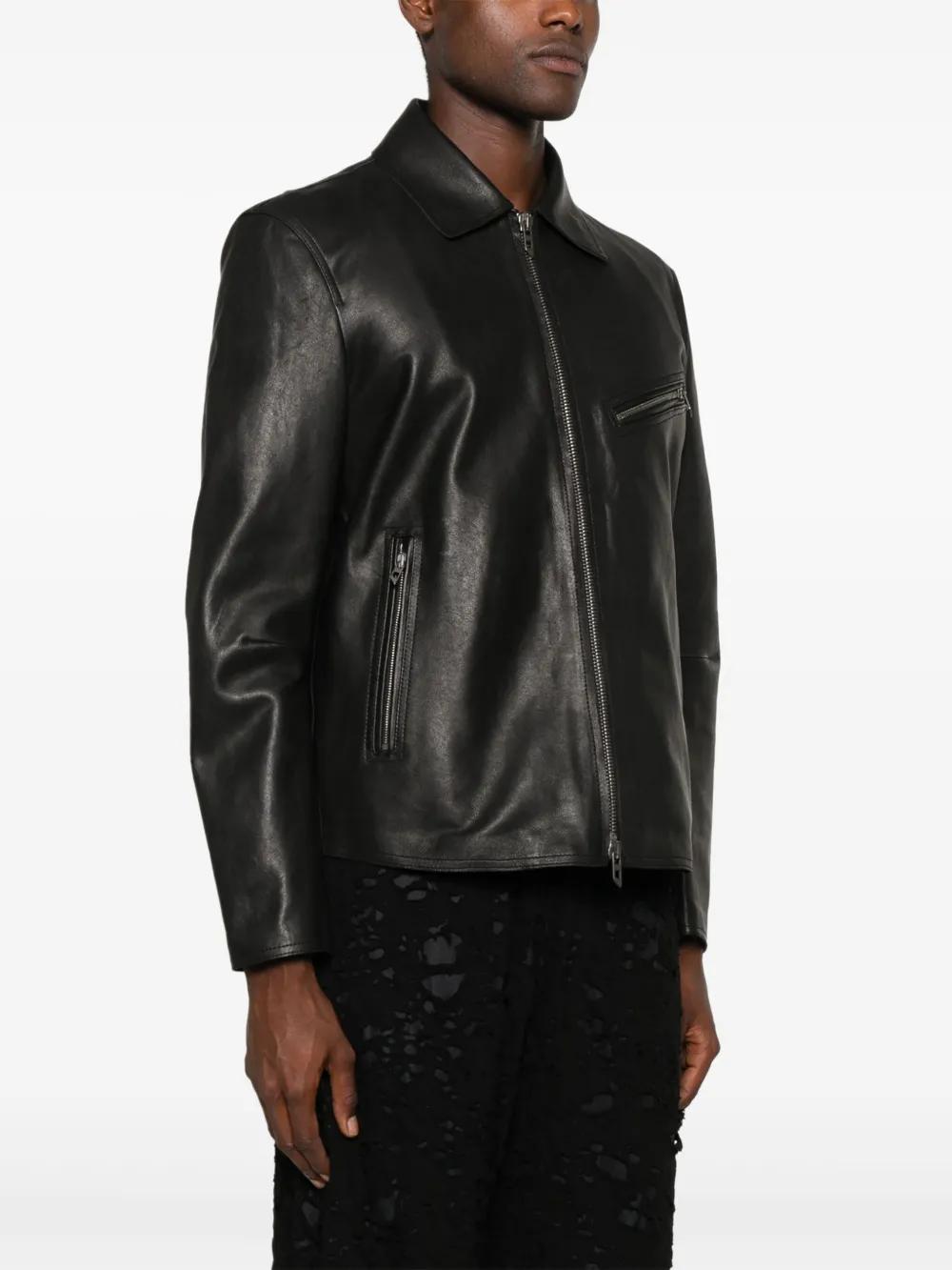 DIESEL L-Korn Leather Jacket for Men