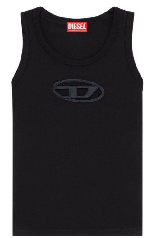 DIESEL Organic Cotton Sleeveless Crew Neck Top