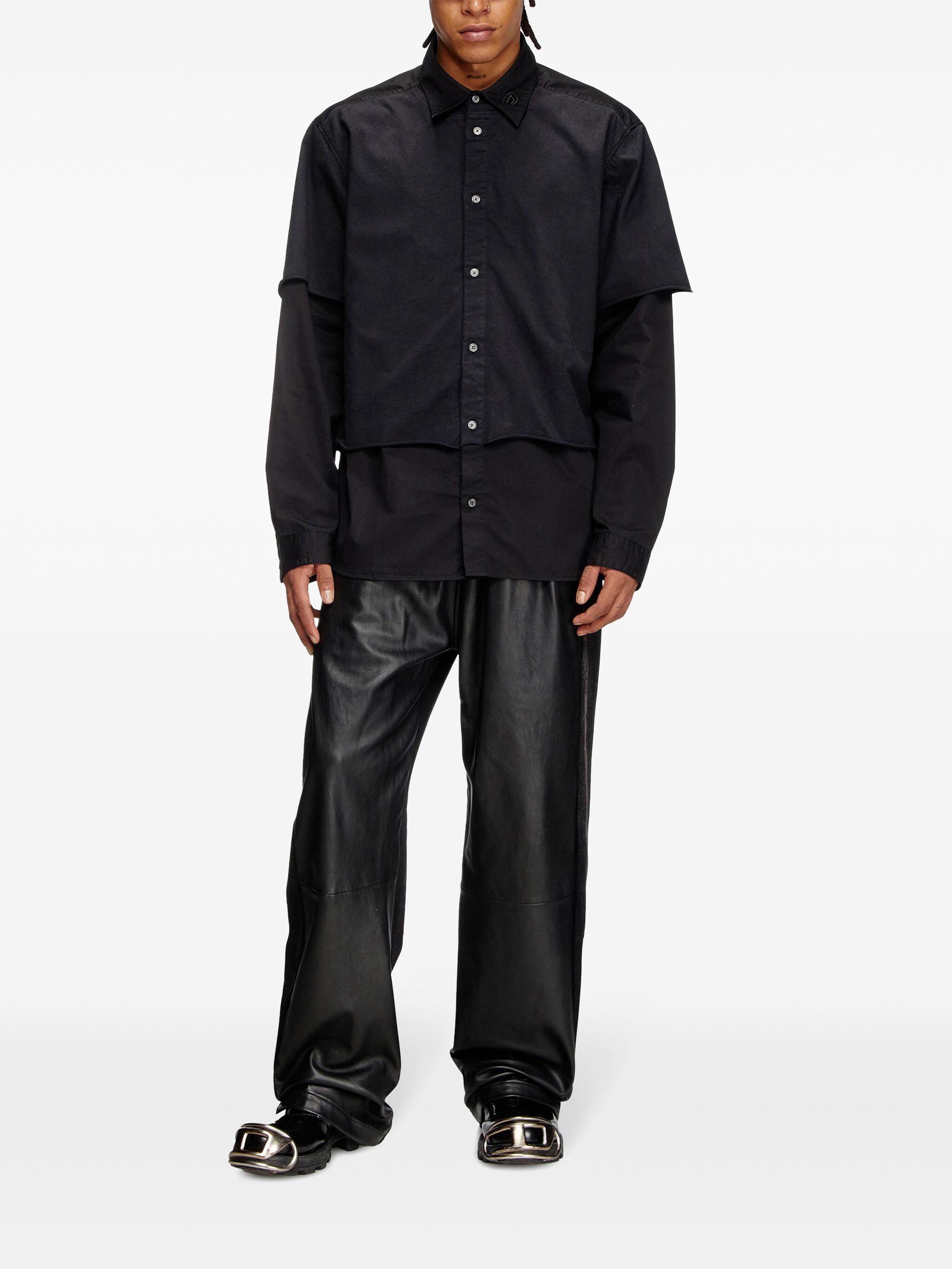 DIESEL Men's Regular-Fit Cotton Twill Shirt - Size 48