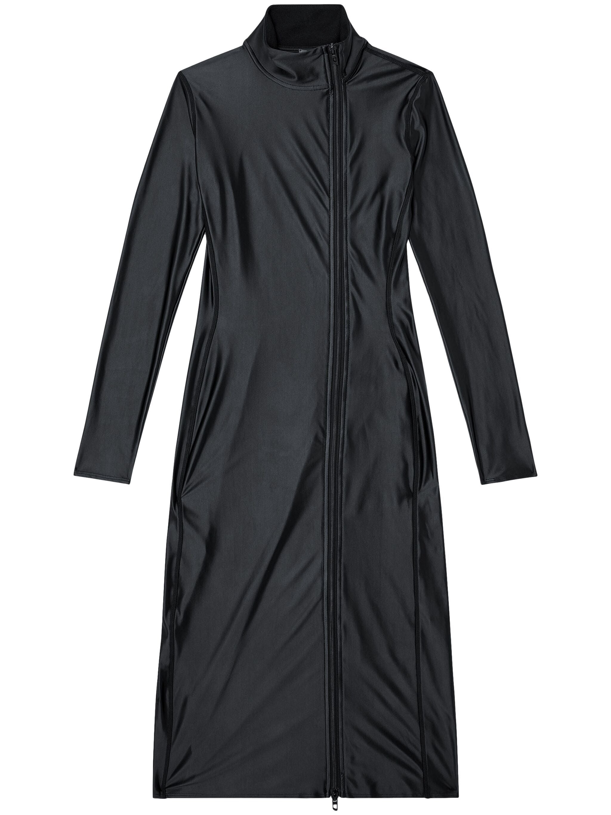 DIESEL MIDI DRESS WITH MOCK NECK - SIZE S