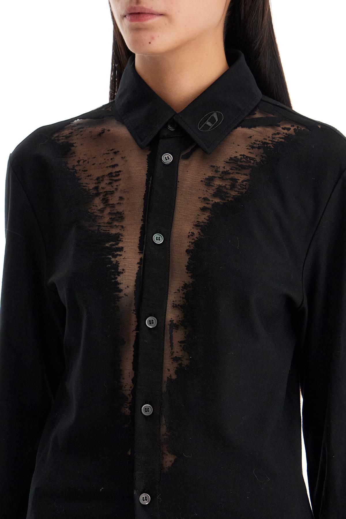 DIESEL Men's Stretch Cotton Blend S-Sun Plain Shirt