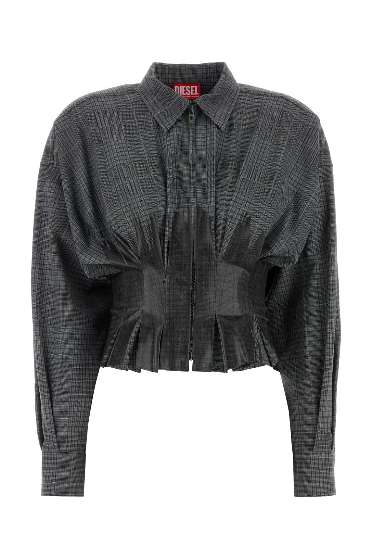 DIESEL Embroidered Stretch Polyester Blend C-Anbu Shirt for Women