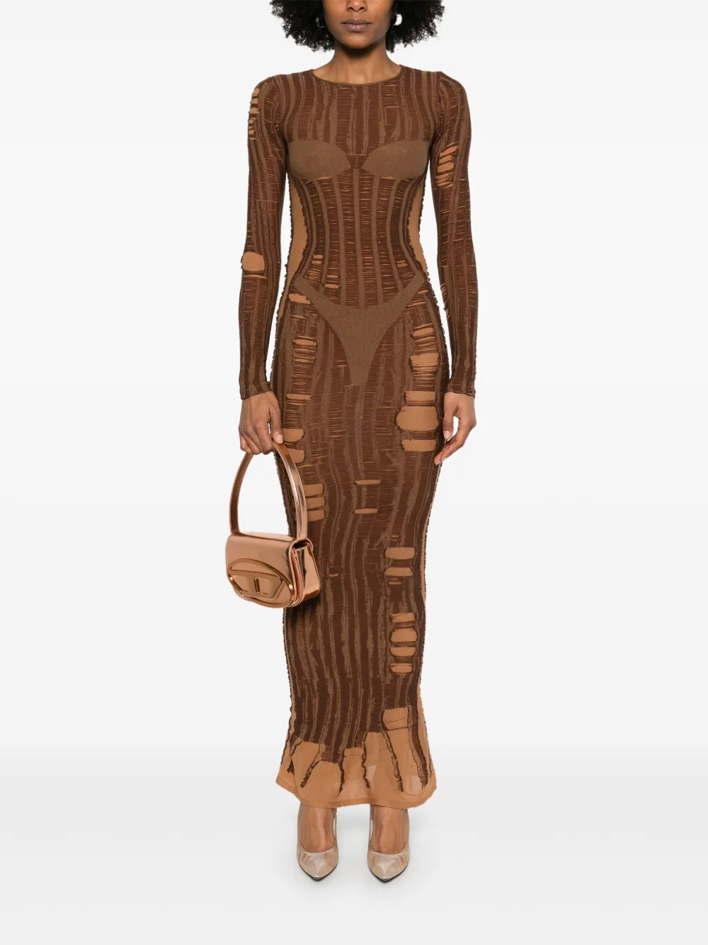 DIESEL Long Worn Effect Dress