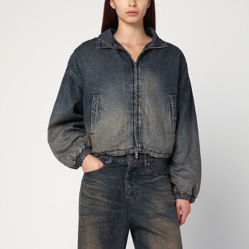 DIESEL Flowy Women's Denim Jacket with Faded Gradient Effect