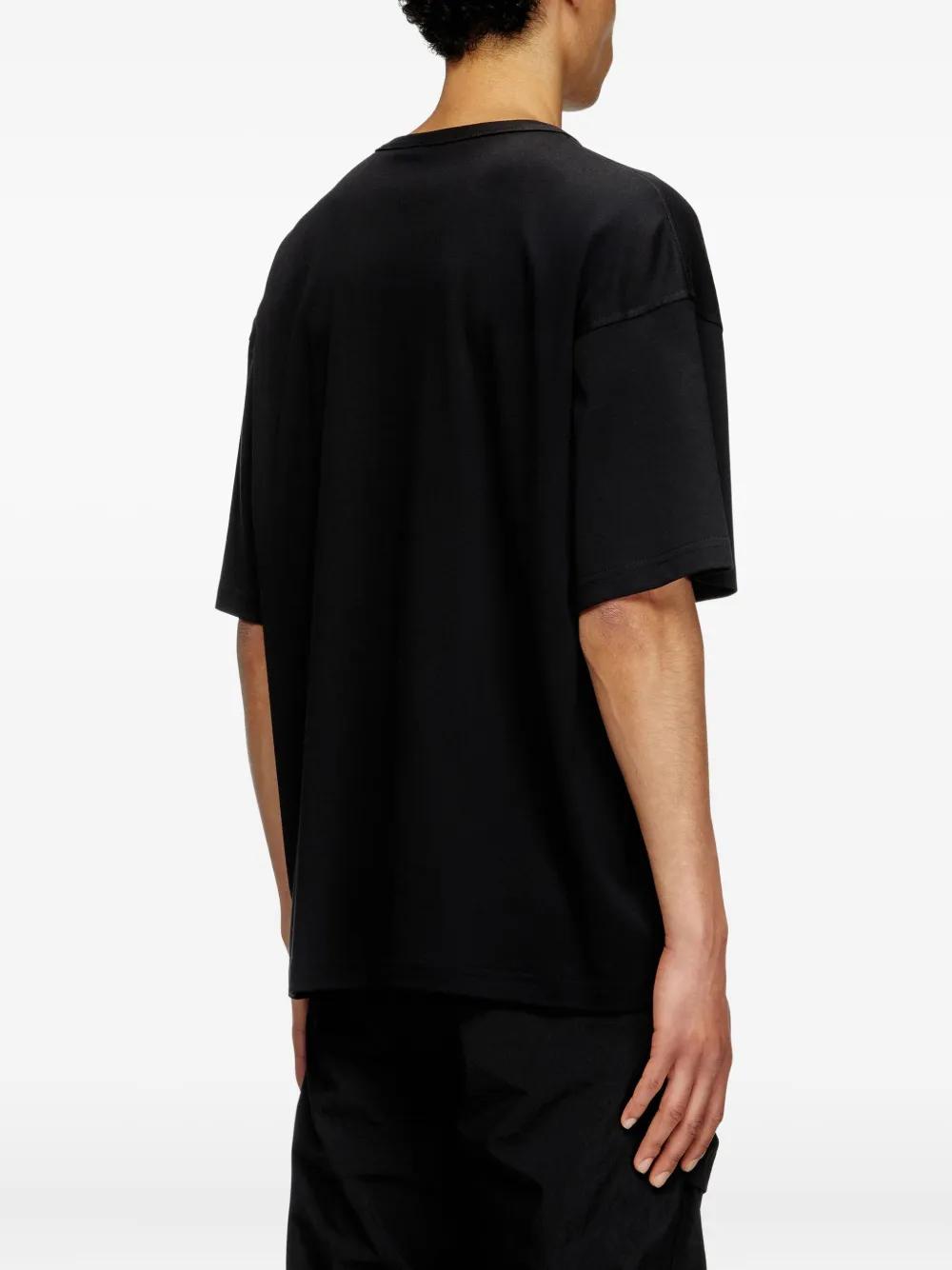 DIESEL Relaxed Fit T-Shirt with Embroidered Detail - Size L