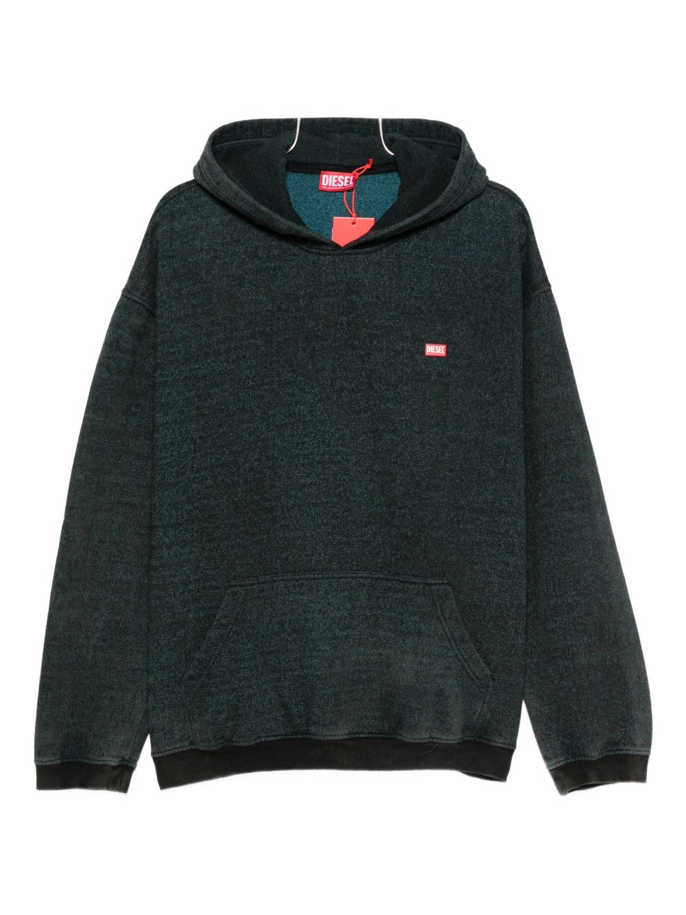 DIESEL Men's Hooded Sweatshirt with Logo Print