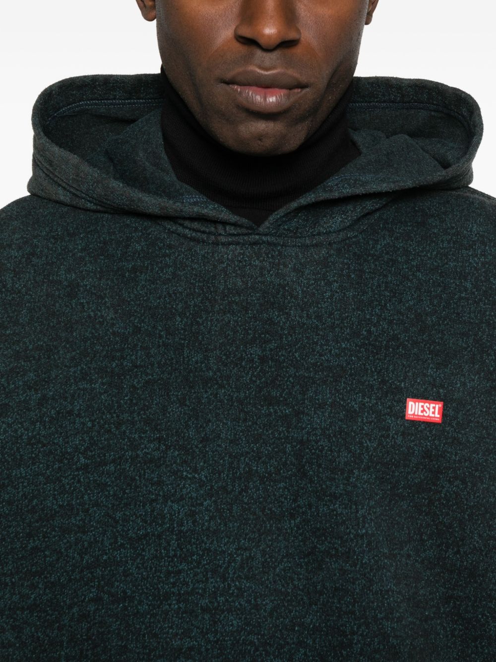 DIESEL Men's Hooded Sweatshirt with Logo Print