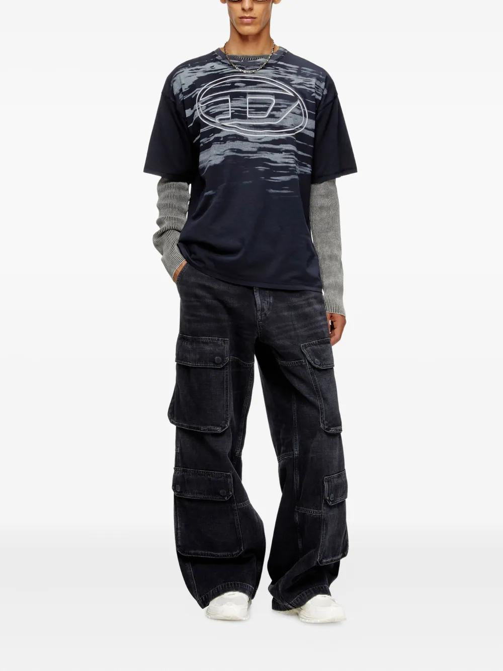 DIESEL Men's Printed T-Shirt - Short Sleeve - FW25