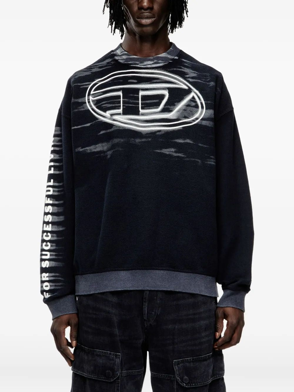 DIESEL Men's Boxy Fit Knit Sweater