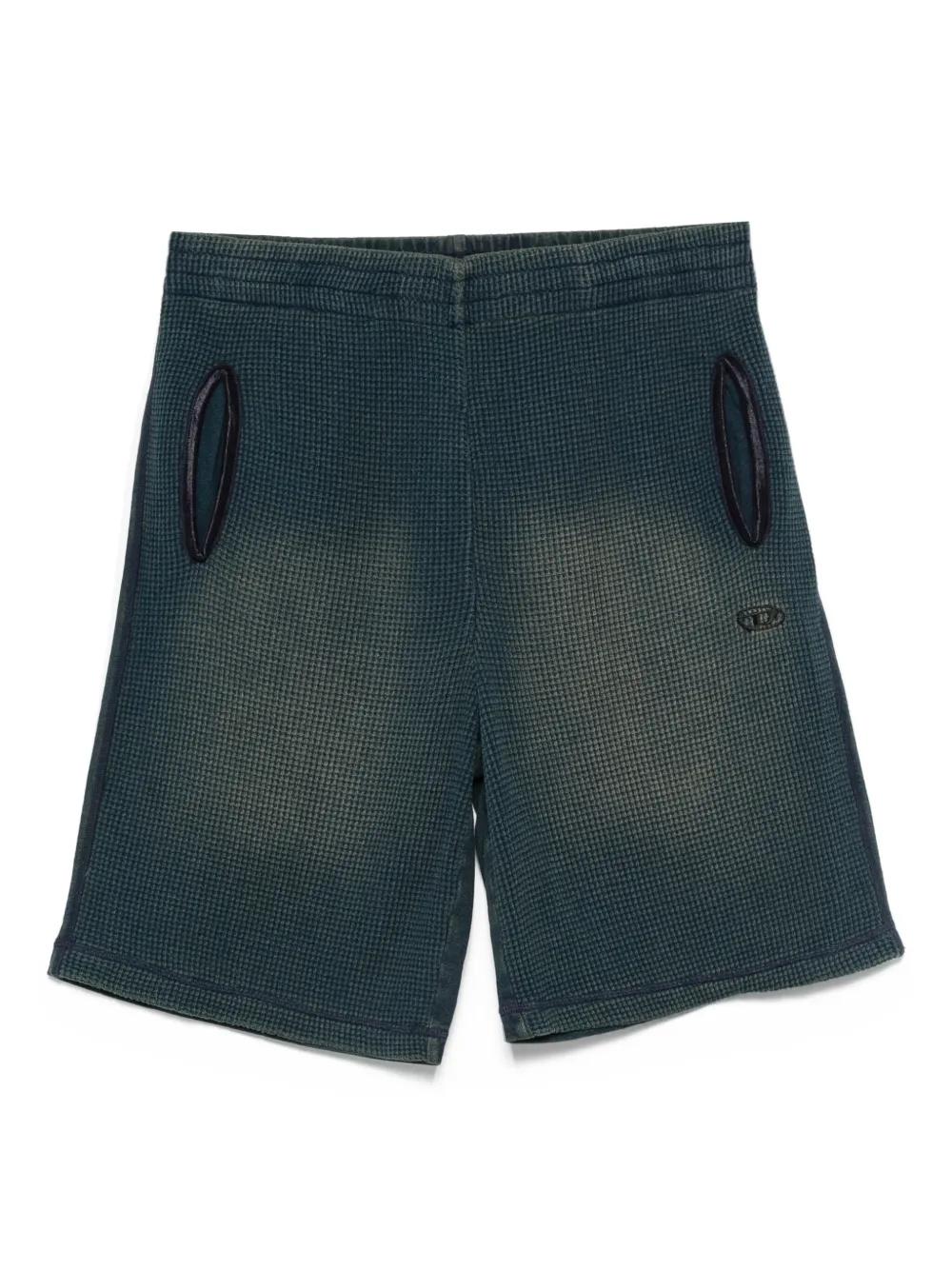 DIESEL Textured Men's Shorts with Pockets