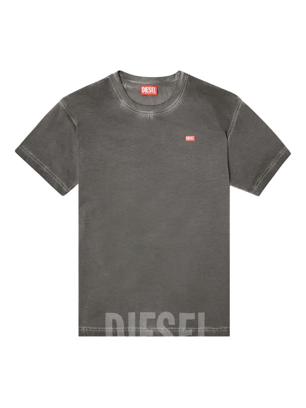 DIESEL Men's Mini Logo-Detail Cotton T-Shirt - Small