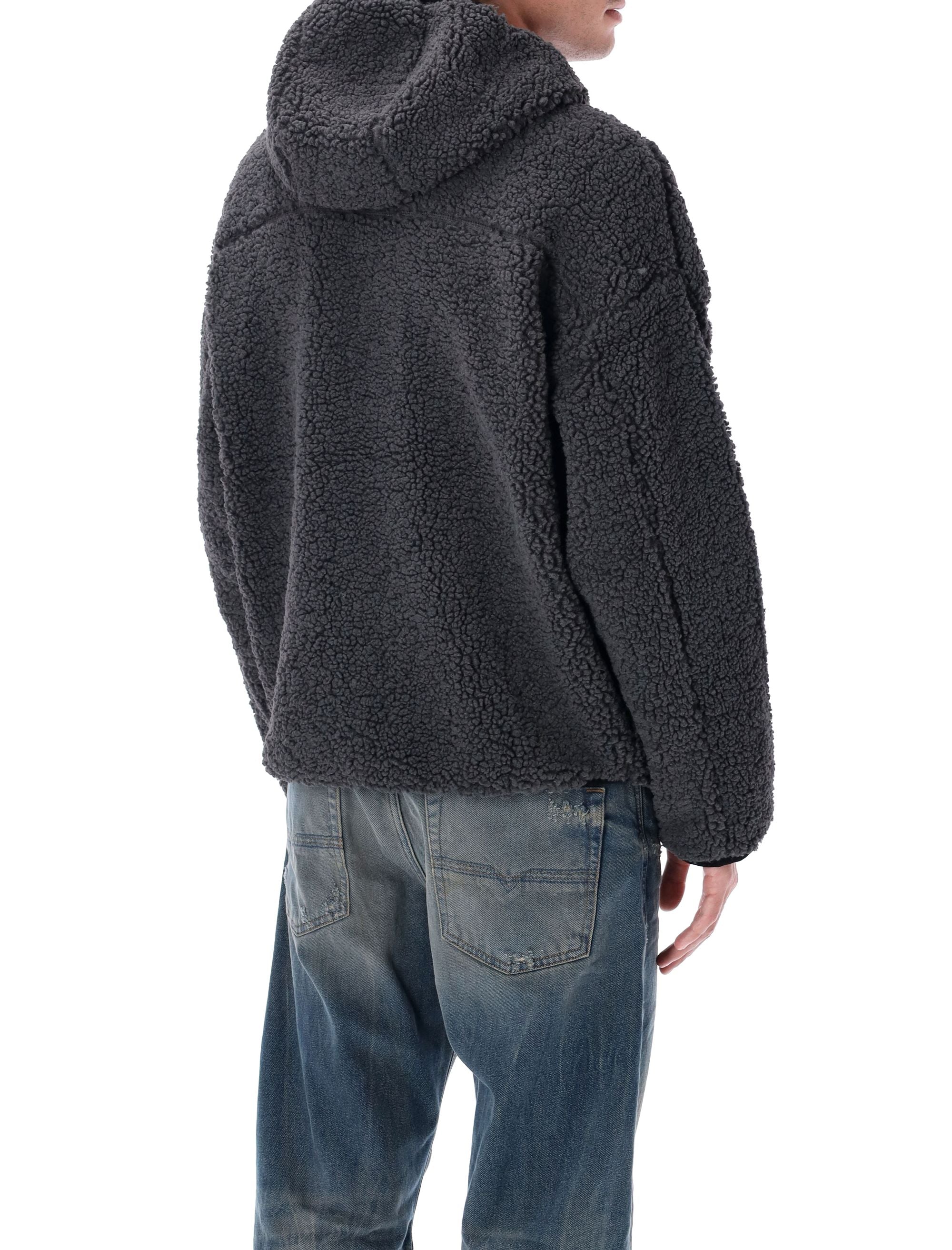 DIESEL Oversized Teddy Zip Hoodie