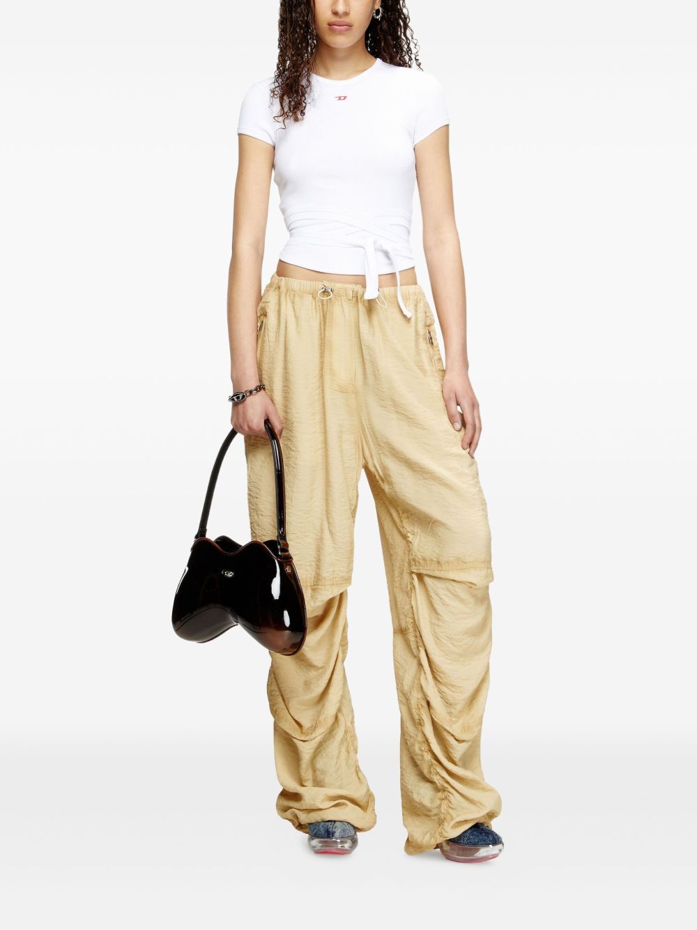 DIESEL Mini Bunny Tail Embroidered Top - Size S