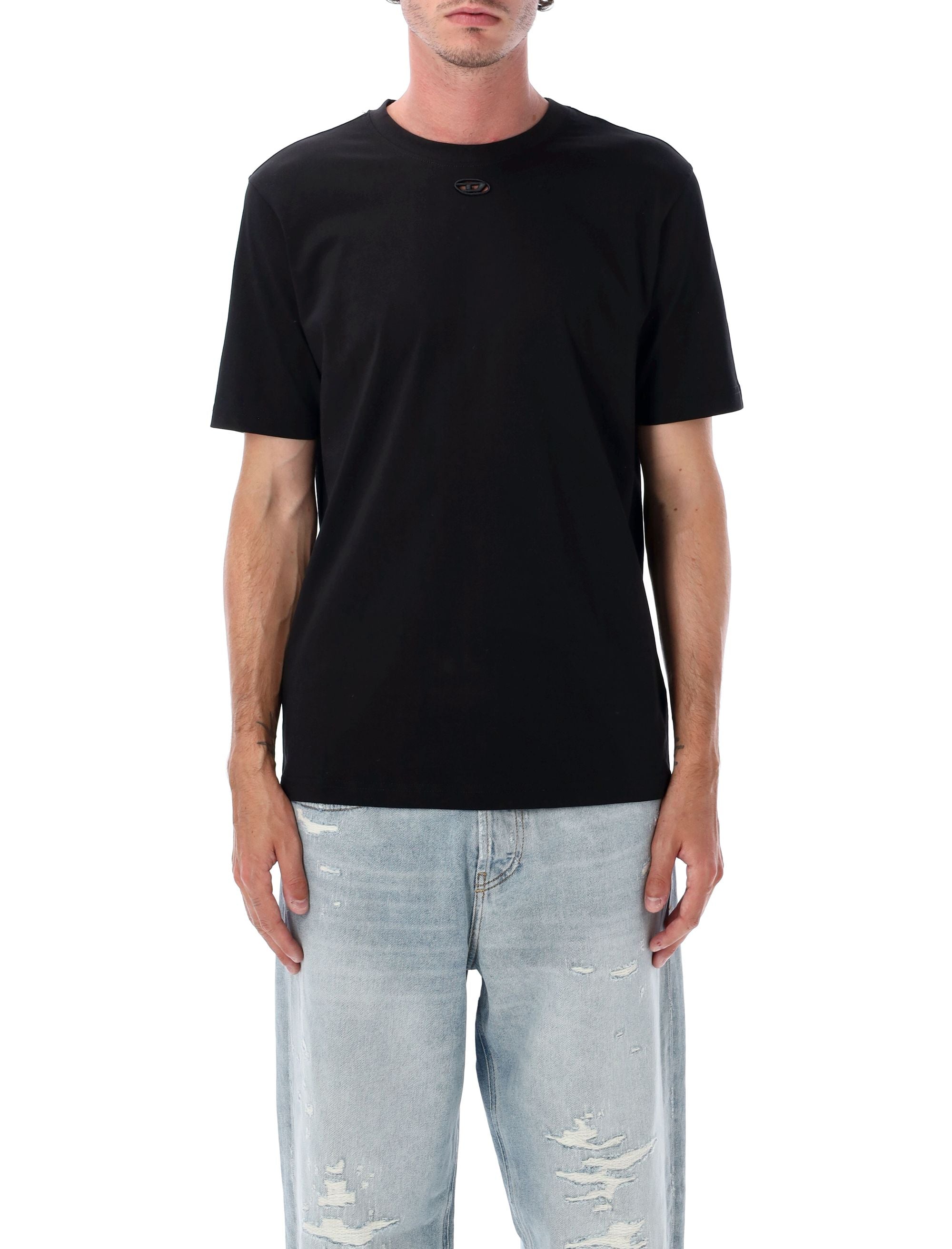 DIESEL Crew Neck Regular Fit T-Shirt - Size L