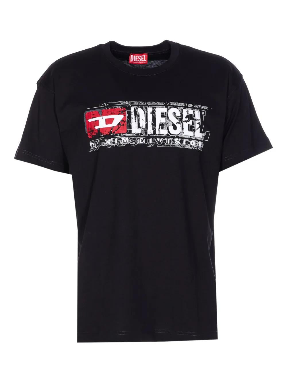 DIESEL Graphic Print Crew Neck T-Shirt for Men