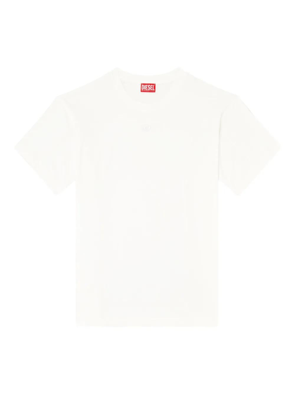 DIESEL Cotton T-Shirt with Embroidered Details - T-Norm-Int