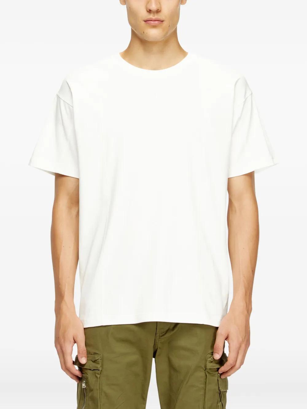 DIESEL Cotton T-Shirt with Embroidered Details - T-Norm-Int