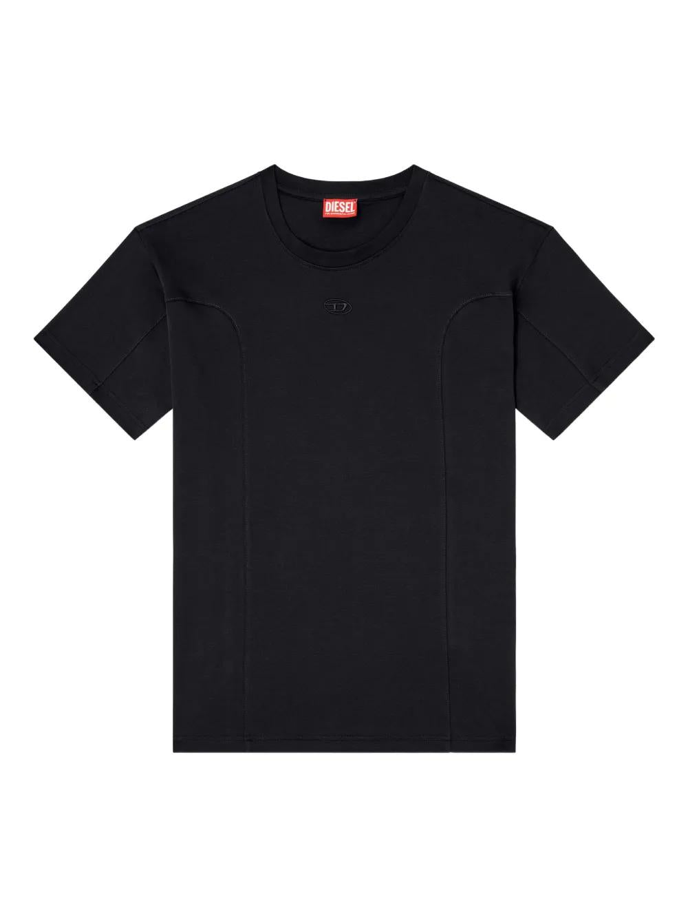 DIESEL Crew-Neck T-Shirt for Men - Short Sleeves with Seam Detailing
