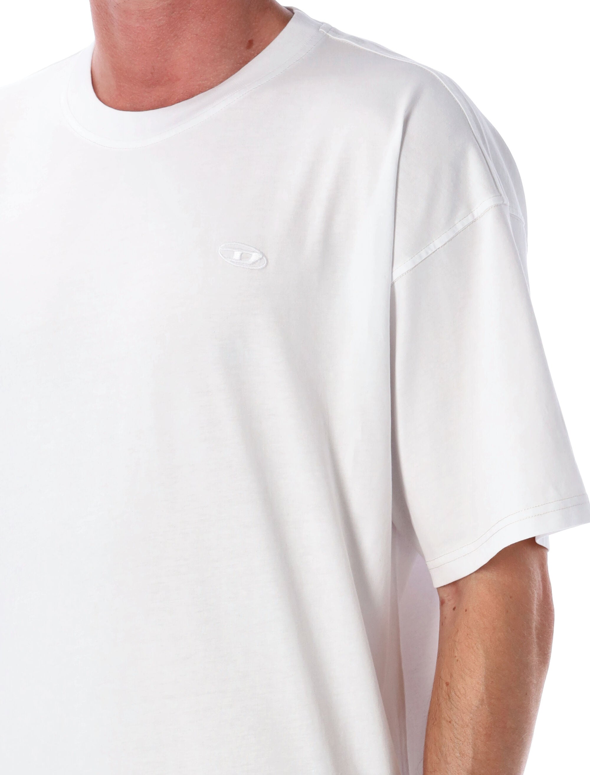 DIESEL Logo Print Crew Neck Tee - Short Sleeves