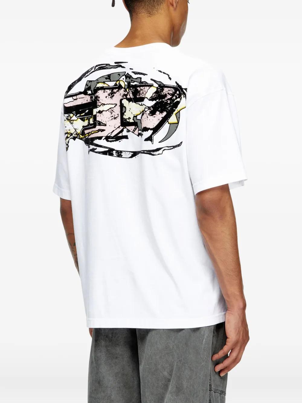 DIESEL Logo Print Crew Neck Tee - Short Sleeves