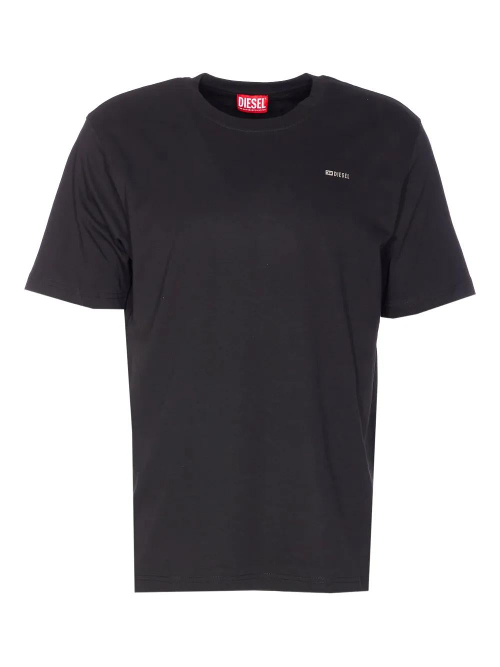 DIESEL Crew Neck Logo-Plaque T-Shirt for Men