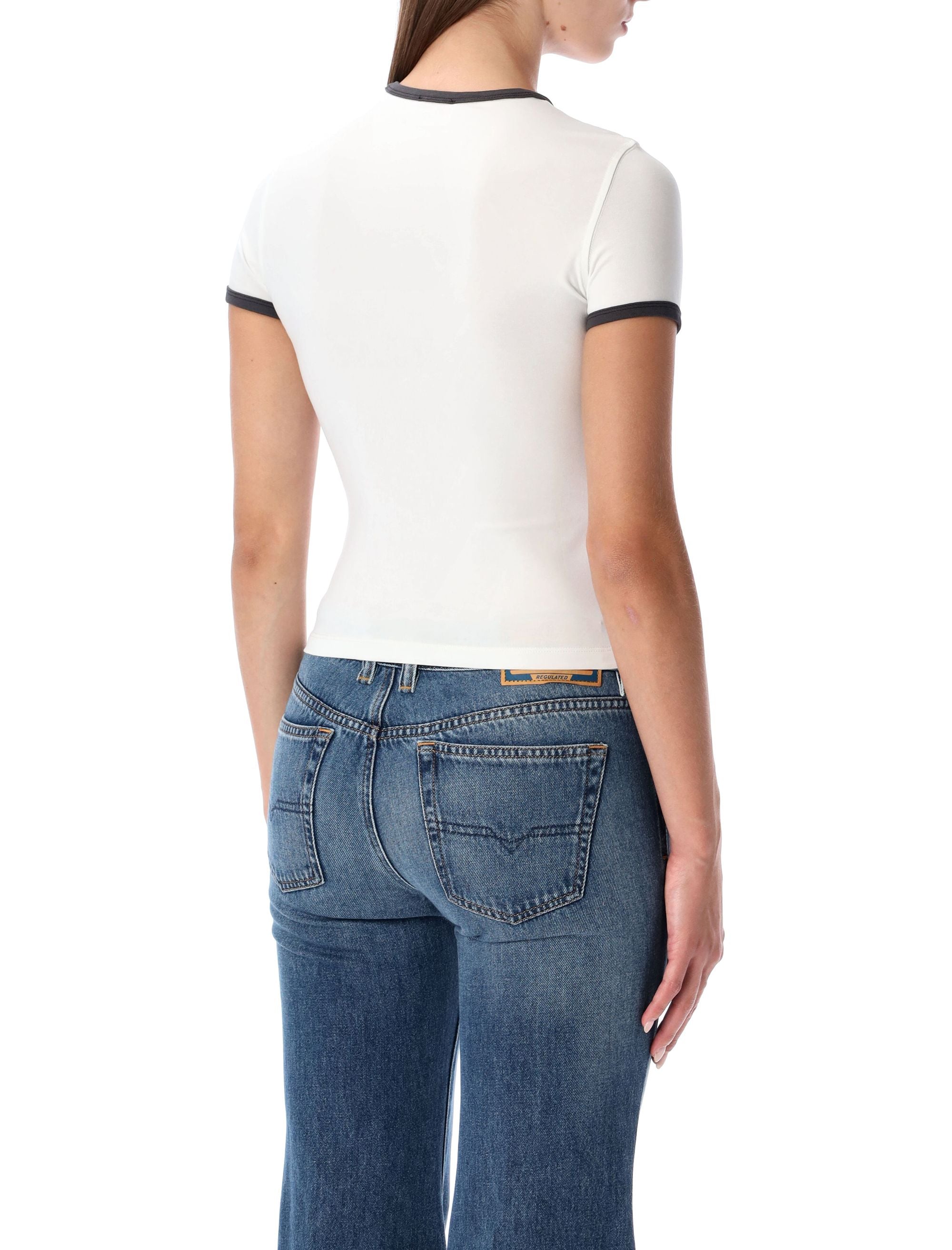 DIESEL Slim-Fit Cotton T-Shirt with Playful Graphics - Size S