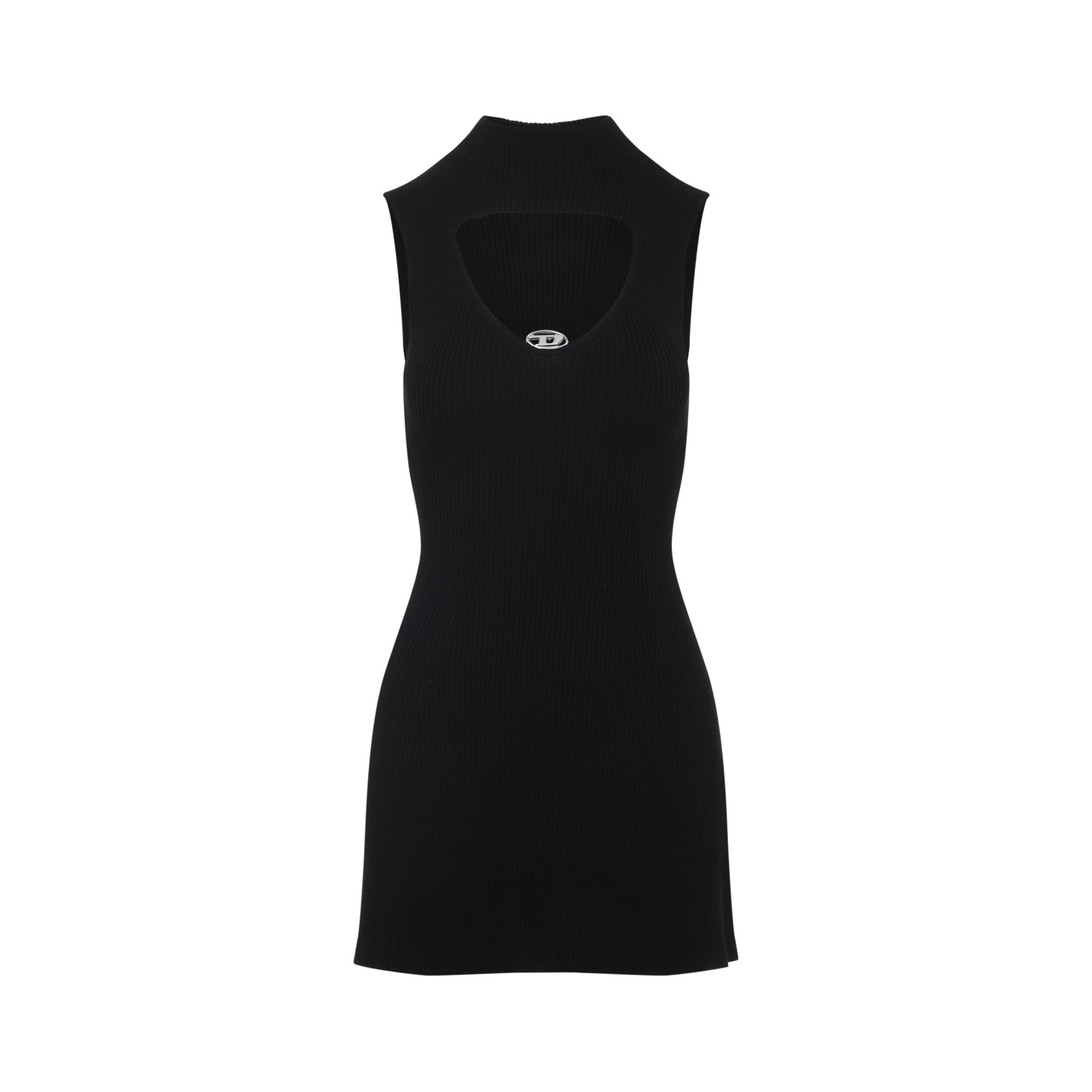 DIESEL High-Neck Sleeveless Mini Dress