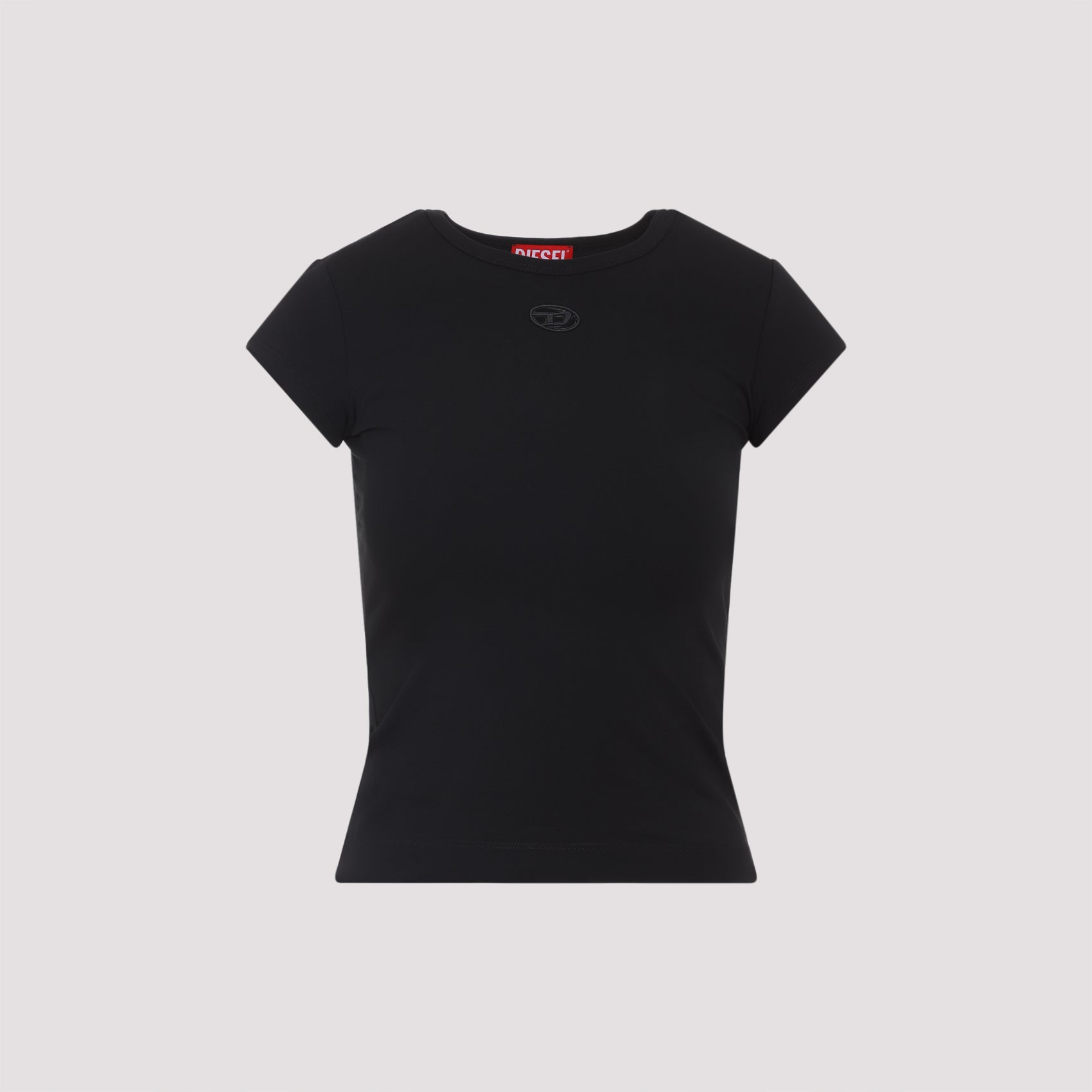 DIESEL Women's Slim Fit Round Neck Cotton T-Shirt