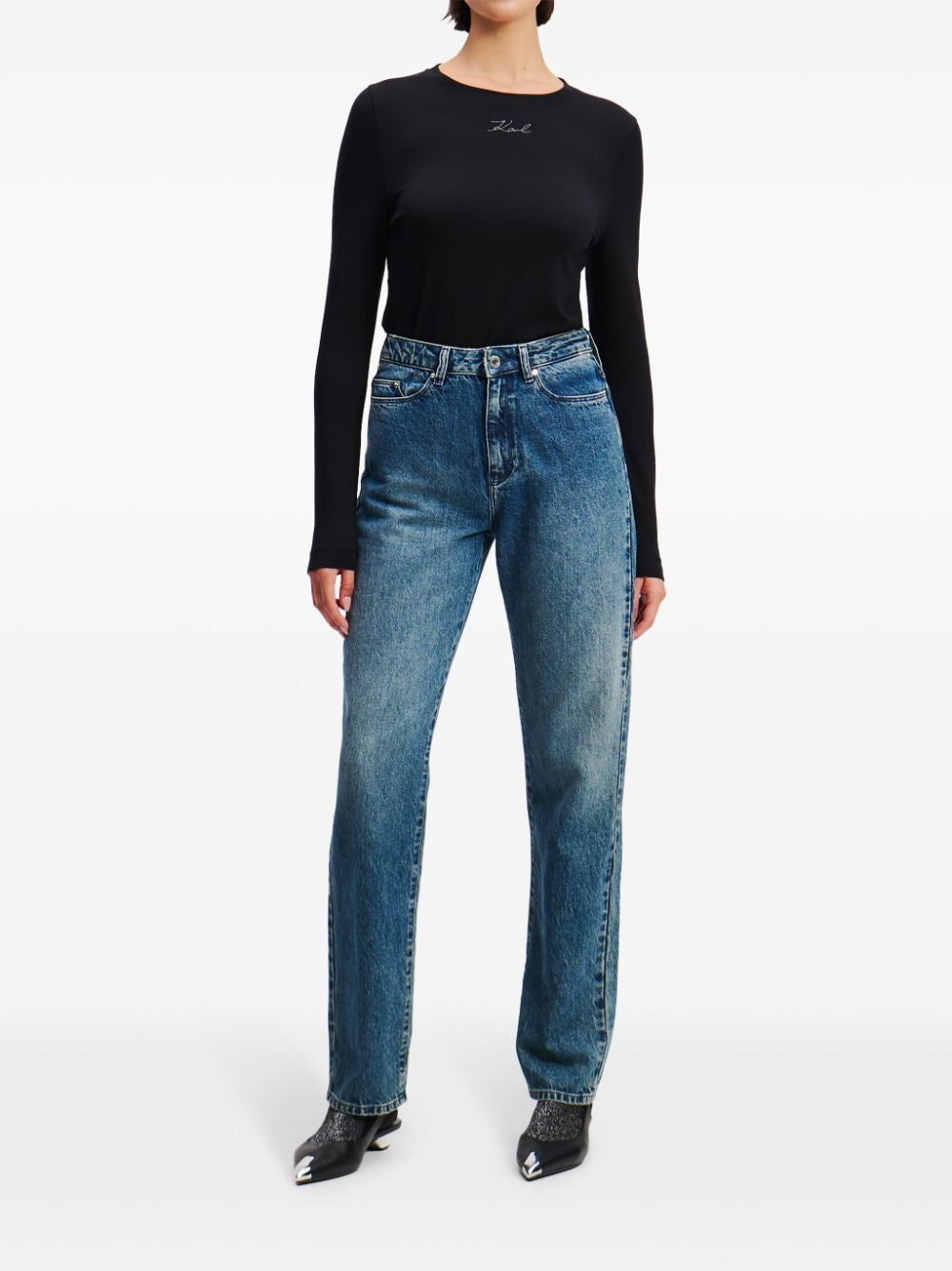 KARL LAGERFELD Stylish Denim Pants for Women - SS25