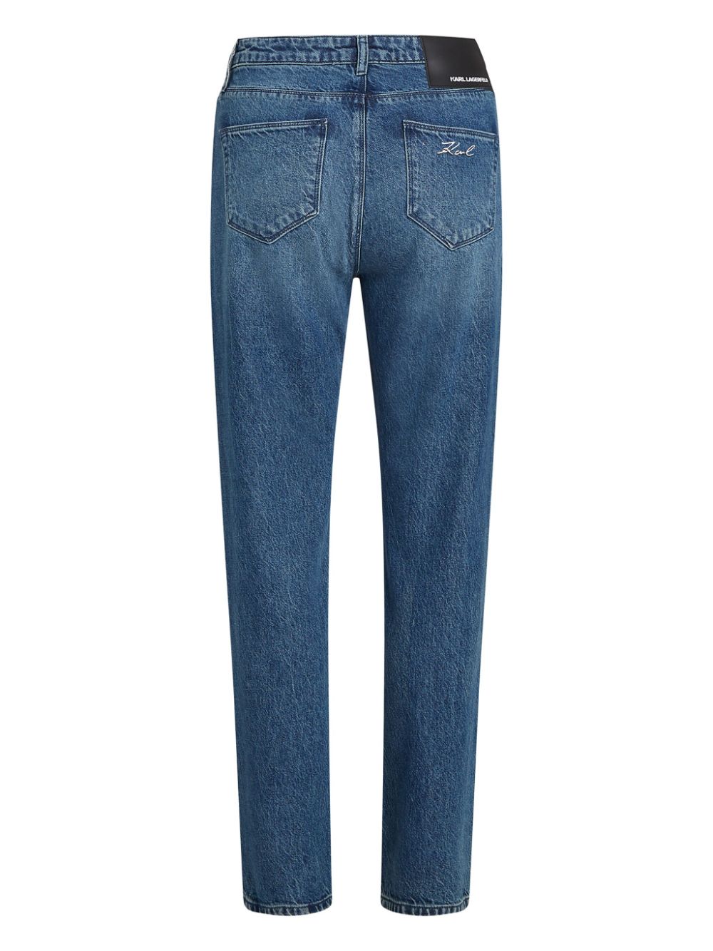KARL LAGERFELD Chic Denim Logo Pocket Pants for Women