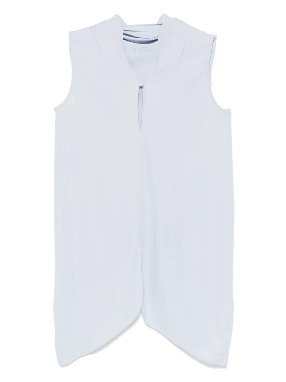 KARL LAGERFELD Light Blue Mini Blouse for Women