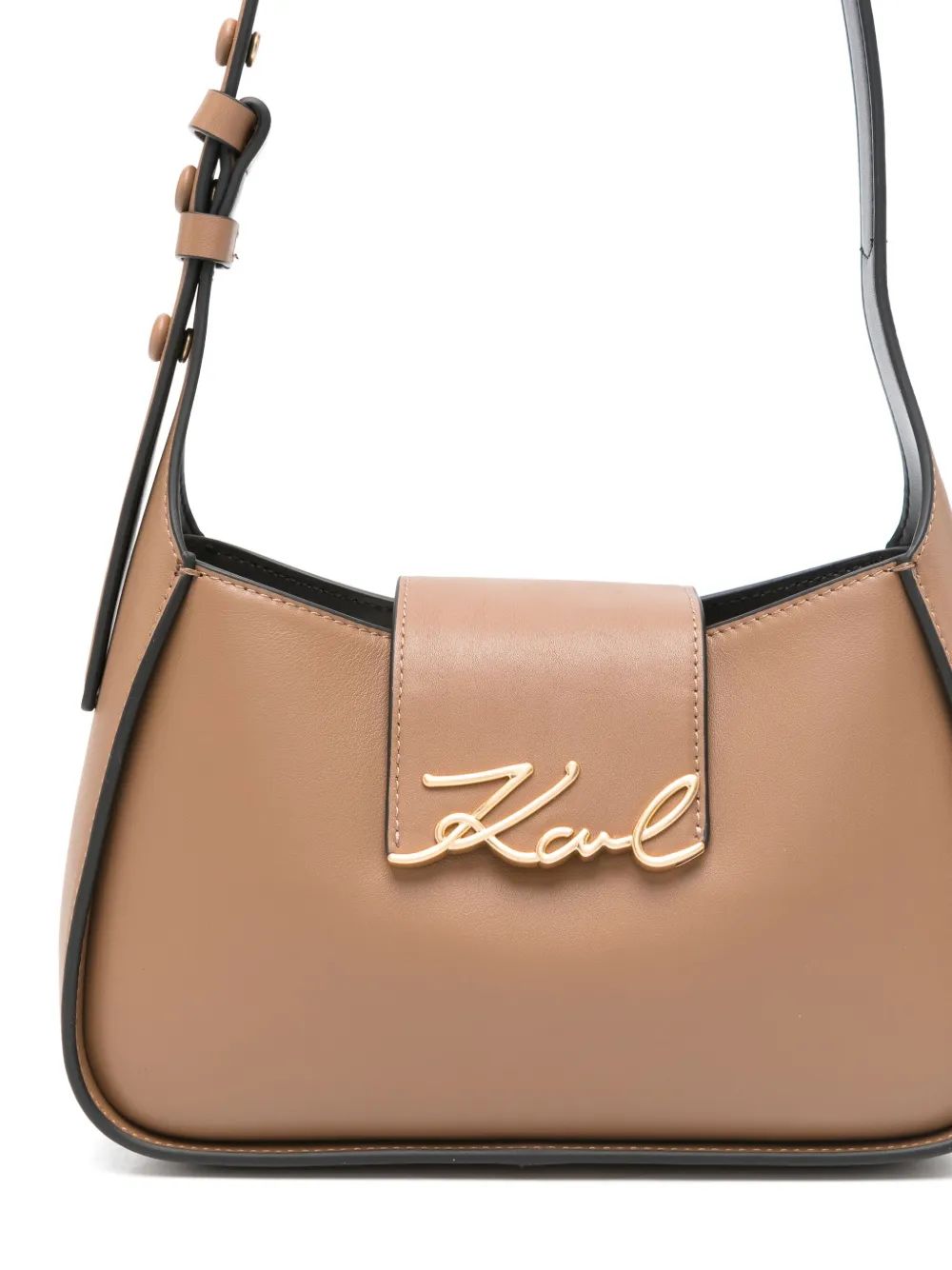 KARL LAGERFELD Logo Plaque Shoulder Handbag