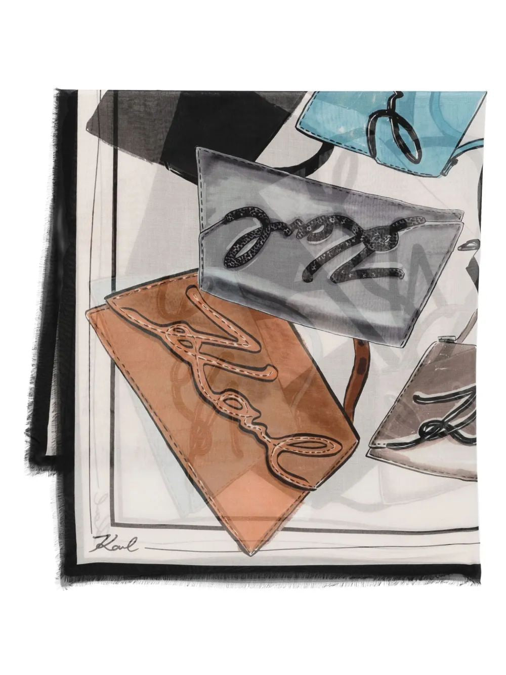 KARL LAGERFELD Signature Scarf for Women