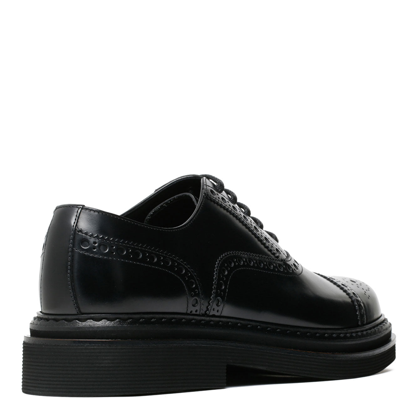DOLCE & GABBANA Leather Lace-Up Brogue Shoes for Men