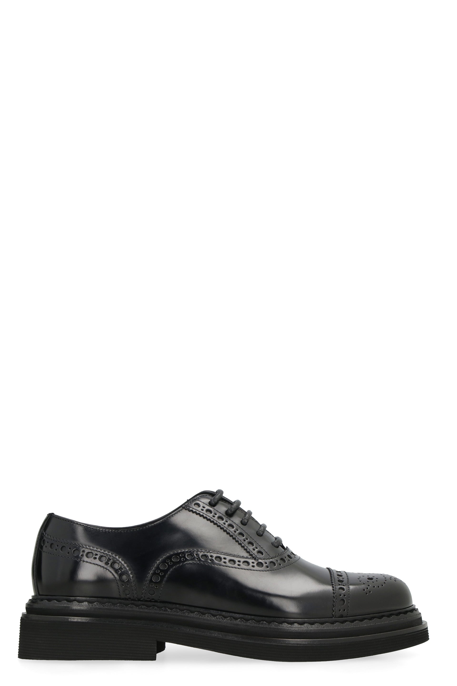 DOLCE & GABBANA Leather Lace-Up Brogue Shoes for Men