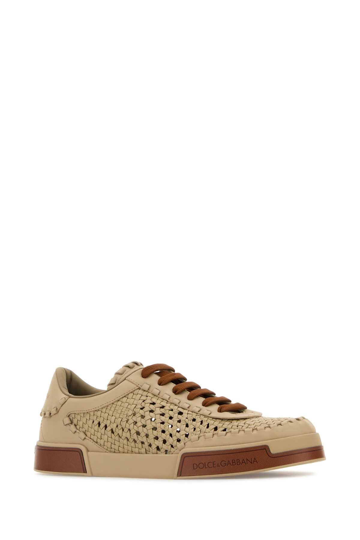 DOLCE & GABBANA Men's Leather Portofino Sneaker - Stylish Comfort for SS25