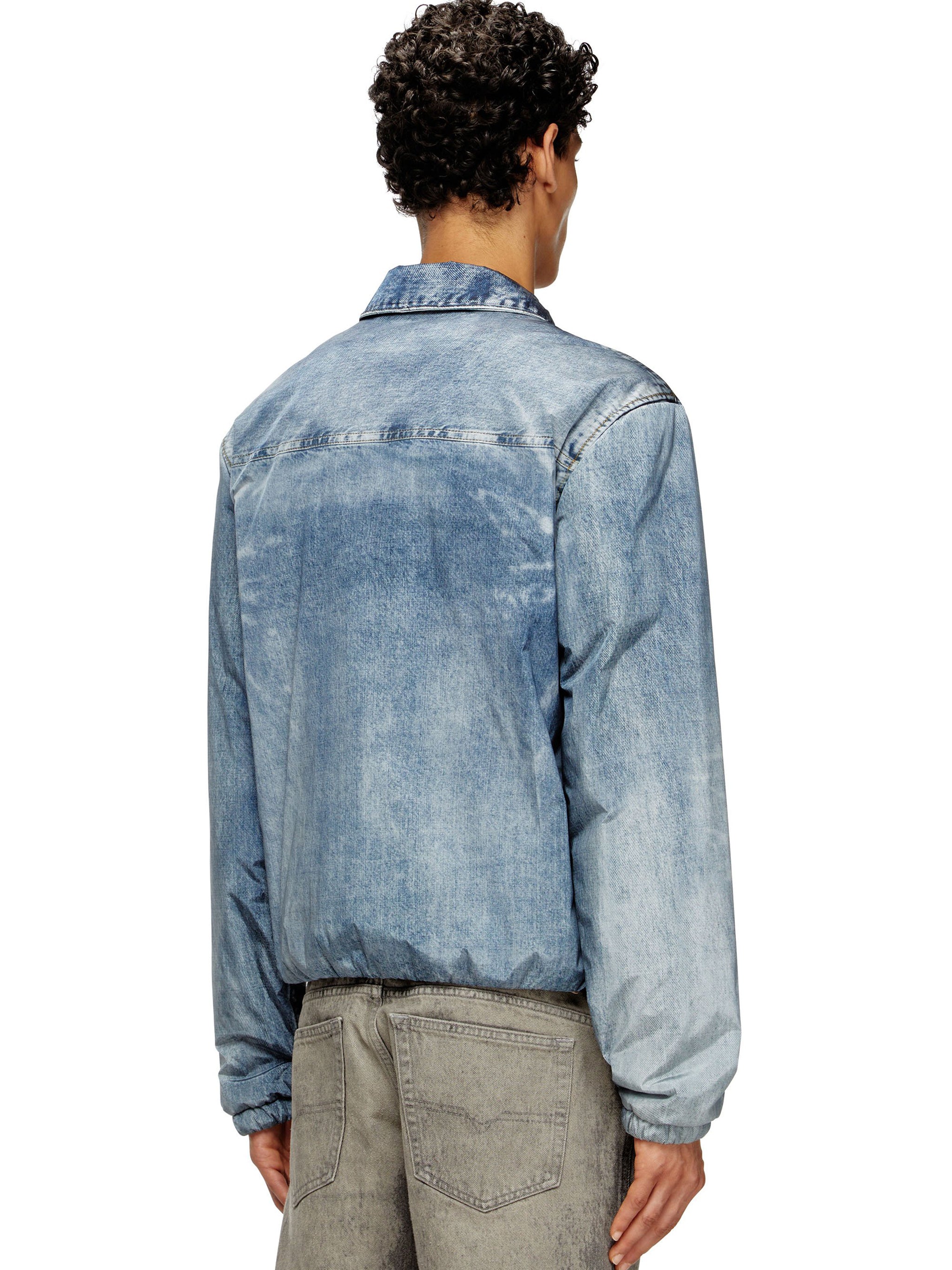 DIESEL Classic Denim-Look Padded Jacket for Men - Stylish Outerwear