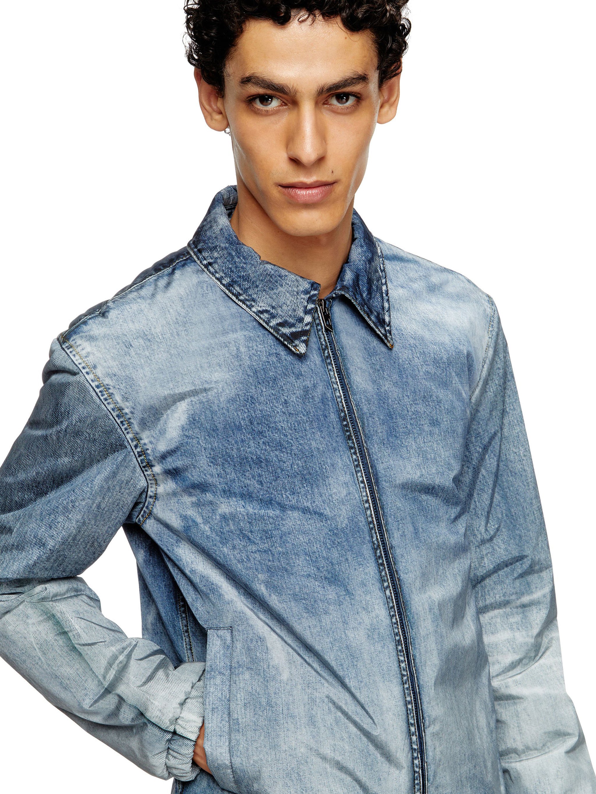 DIESEL Classic Denim-Look Padded Jacket for Men - Stylish Outerwear